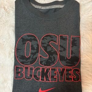 Kids Nike Dri-FIT OSU Buckeyes long sleeve shirt